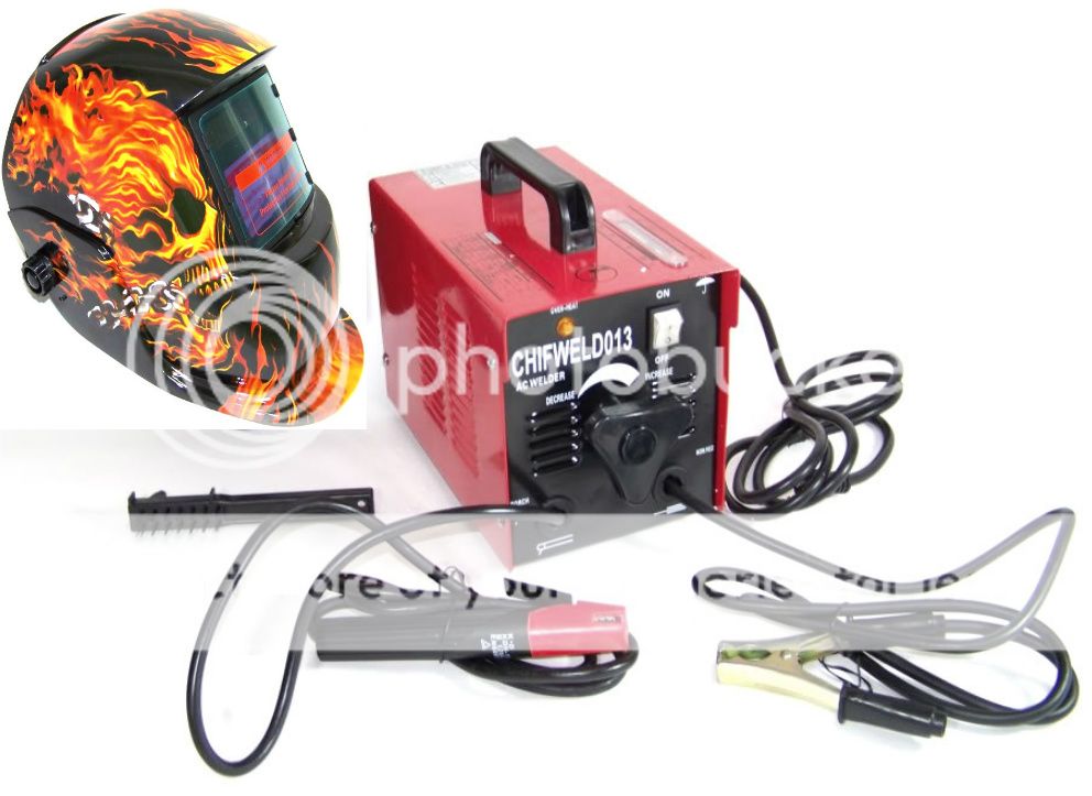 Arc Welder Machine STICK Rod 100 Amp 110 V & Flame Auto Darkening ...